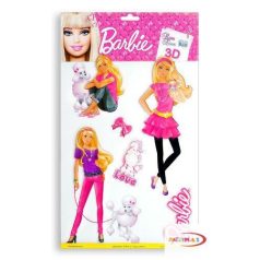 3D Falmatrica - Barbie  kutyasétáltató