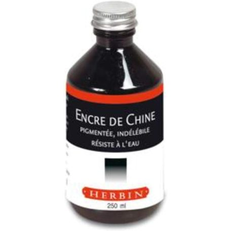 Kínai tinta, 250 ml - Jacques Herbin Chinese Ink - Fekete