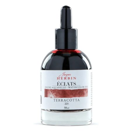 Akvarell művésztinta, 50 ml - Jacques Herbin Éclats Fine Art Ink - Terrakotta