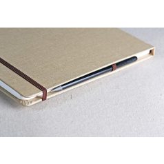 Clairefontaine Goldline utazó rajztömb, enyhén szemcsés, natúr fehér vászon borító, 180 g 30 ív A5