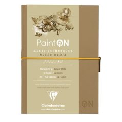PaintON tömb, varrott, natúr papír, vegyes technikákhoz 250 g/m2 32 ív 14,8 x 21 A5