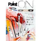 PaintON rajztömb 6 féle színű papírral, vegyes technikákhoz 250 g/m2 24 lap A4
