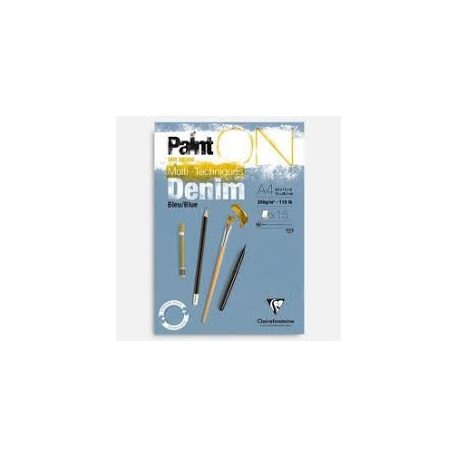 PaintON rajztömb, farmerkék színű, enyhén szemcsés papír, vegyes technikákhoz 250 gr A4