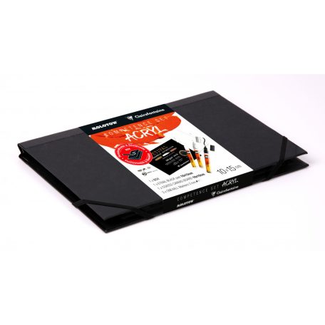Molotow - Clairefontaine Akril szett - Fekete A5 - 250 g/m2 - 16,5 x 21,5 cm