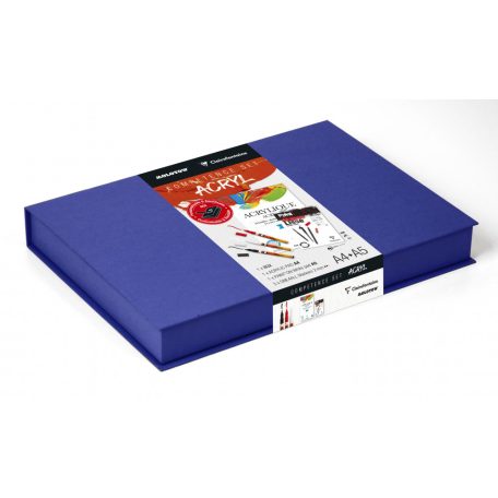 Molotow - Clairefontaine Akril szett - Kék A4 - 360 g/m2 - 33 x 23 cm