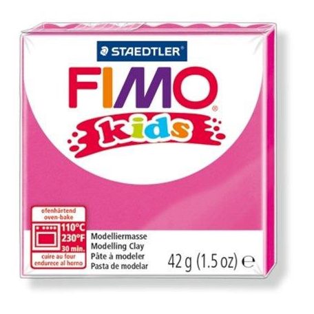 Gyurma, 42 g, égethető, FIMO "Kids", pink