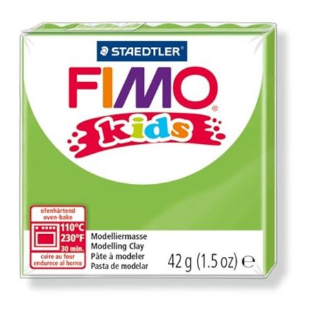 Gyurma, 42 g, égethető, FIMO "Kids", világoszöld