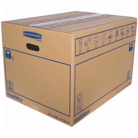 Költöztető doboz, 45,7x40,6X61 cm, FELLOWES "SmoothMove™ Everyday"