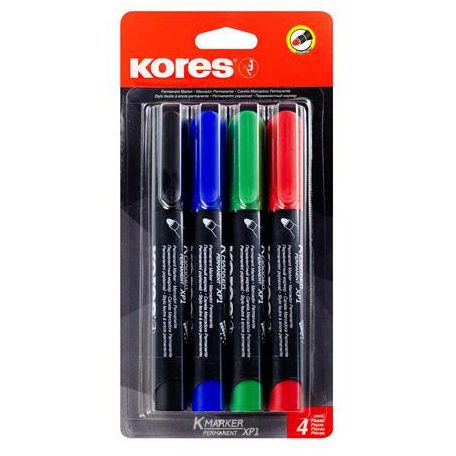 Alkoholos marker készlet, 3 mm, kúpos, KORES "E...