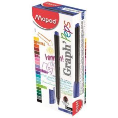   Tűfilc, 0,4 mm, MAPED "Graph'Peps", sötétkék