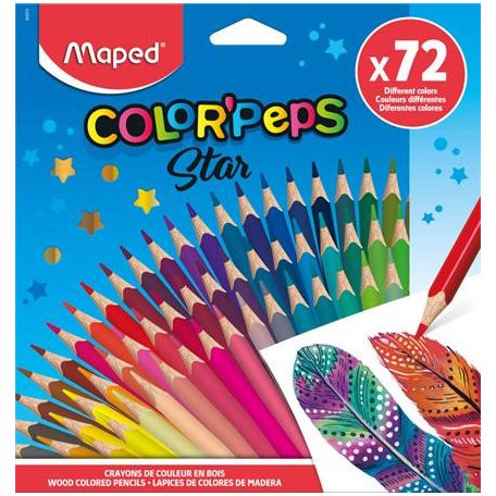 Színes ceruza készlet, háromszögletű, MAPED "Co...