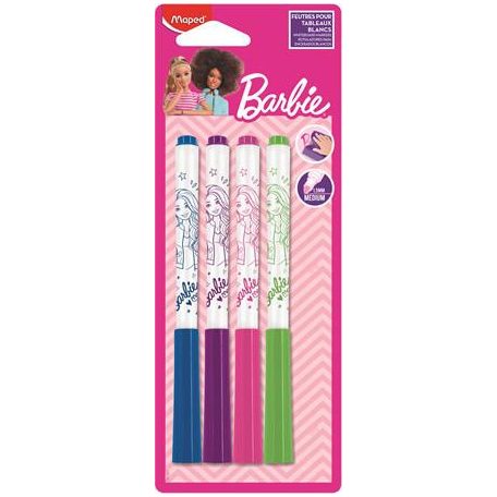 Táblamarker készlet, 1,5 mm, MAPED "Barbie", 4...