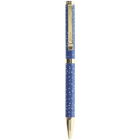 Golyóstoll, 1,0 mm, arany színű klip, kék tollt...