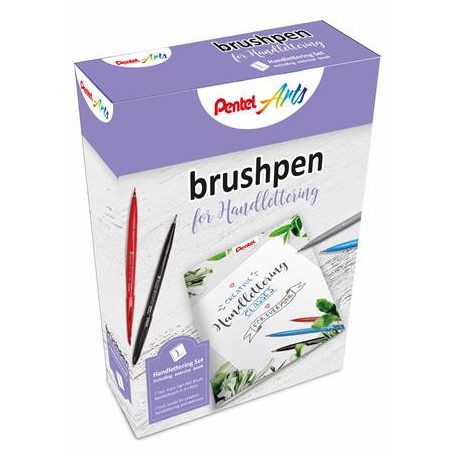 Kalligrafikus ecsetirón készlet, PENTEL "Brush...