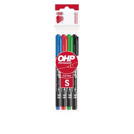 Alkoholos marker készlet, OHP, 0,3 mm, S, ICO,...