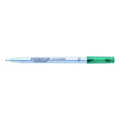   Alkoholmentes marker, OHP, 0,6 mm, STAEDTLER "Lumocolor® 305 F", zöld