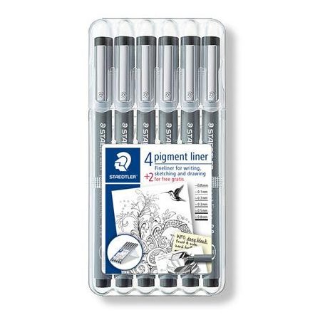 Tusfilc készlet, STAEDTLER "Pigment Liner 308",...