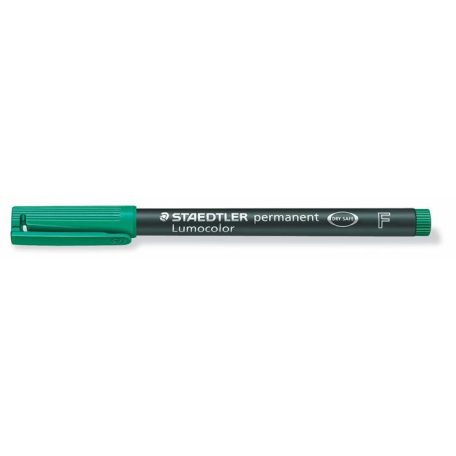 Alkoholos marker, OHP, 0,6 mm, STAEDTLER "Lumocolor® 318 F", zöld