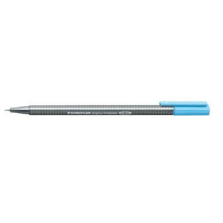 Tűfilc, 0,3 mm, STAEDTLER "Triplus 334", vízkék