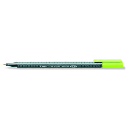 Tűfilc, 0,3 mm, STAEDTLER "Triplus 334", limezöld