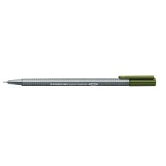   Tűfilc, 0,3 mm, STAEDTLER "Triplus 334", olivazöld