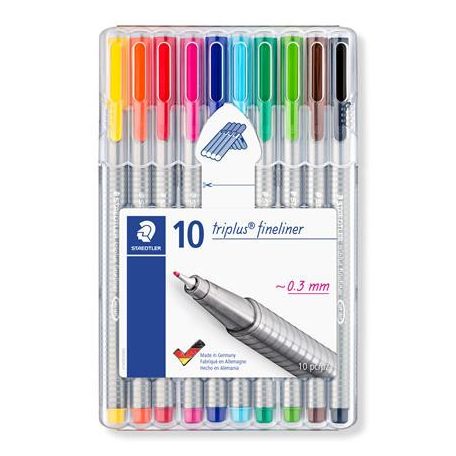 Tűfilc készlet, 0,3 mm, STAEDTLER "Triplus 334"...