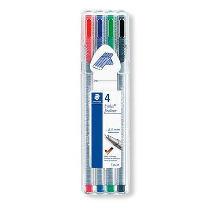 Tűfilc készlet, 0,3 mm, STAEDTLER "Triplus  334...