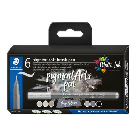 Ecsetirón készlet, STAEDTLER "Pigment 372", 6 k...