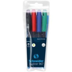 Tűfilc készlet, 0,4 mm, SCHNEIDER "Topliner 967...