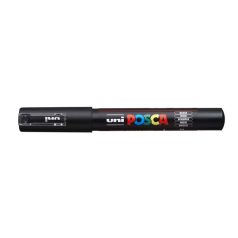 Dekormarker, 0,7 mm, UNI "Posca PC-1MR", fekete