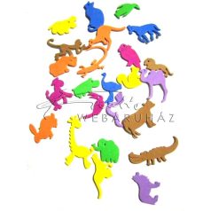 Dekorgumi állatos figurák, 24 darabos
