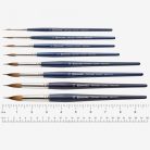 Ecset - Escoda Óptimo - Kolinsky nyest ecset, rövidnyelű, kerek, vonalazó - 8-as méret