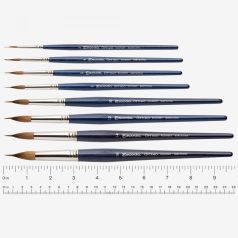   Ecset - Escoda Óptimo - Kolinsky nyest ecset, rövidnyelű, kerek, vonalazó - 8-as méret