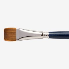   Ecset - Escoda Chronos - szintetikus és természetes szőrű ecset, rövidnyelű, lapos - 3/4-es méret