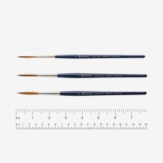 Ecset - Escoda Chronos Rigger - szintetikus és természetes szőrű ecset, kerek, hosszú szőrű 6-oss