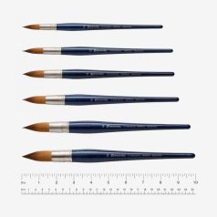   Ecset - Escoda Chronos - szintetikus és természetes szőrű ecset, rövidnyelű, kerek - 18-as méret