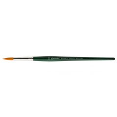   Ecset - Escoda Barroco - szintetikus ecset, rövidnyelű, kerek, hegyes - 2/0-s méret
