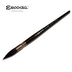   Ecset - Escoda Ultimo - szintetikus ecset, rövidnyelű, kerek, hegyes ecset - 18-as méret