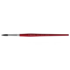   Ecset - Escoda Bravo kerek, fekete ökörfülszőr, rövidnyelű