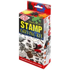 Művészlinókészlet - ESSDEE Lino Cutter and Stamp Carving Kit - 10 késsel és 5 körlinóval