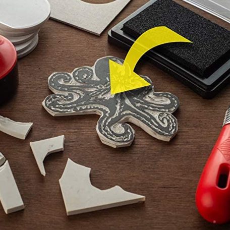 Művészlinókészlet - ESSDEE Lino Cutter and Stamp Carving Kit - 10 késsel és 5 körlinóval