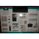 Óriás rajz- és festő művészkészlet, hordozható alumínium festőállvánnyal és utazótáskával - Royal Mi