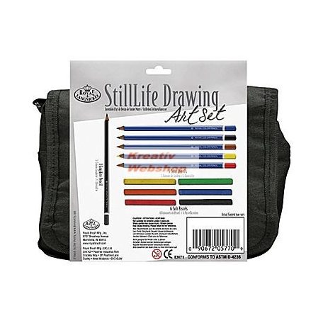 Rajzkészlet - Csendélet rajzolás készlet fém ceruzatartóval és válltáskával