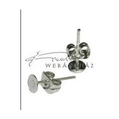 Stiftes Fülbevaló Ragasztható, Ezüst (4 mm)