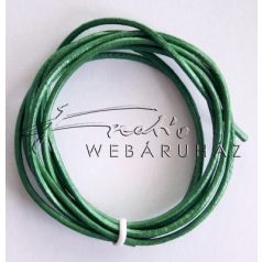 Gömbölyített bőr szál - Metál színben