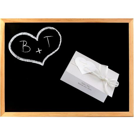 Mágneses tábla, 30x40 cm, fa keret