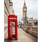 Számozott kifestő készlet vászonra 40x50 cm - Londoni életkép