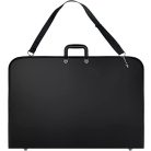 Művész mappa - fekete műanyag, esőálló, cipzáras - 73 x 53 cm - B2