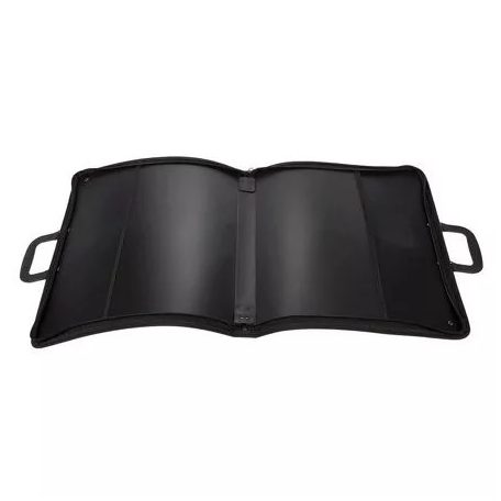 Művész mappa - fekete műanyag, esőálló, cipzáras - 73 x 53 cm - B2