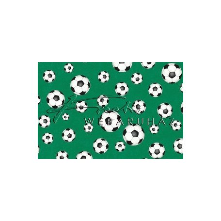 Kartonpapír - Focilabda és focipálya mintás, Kétoldalas karton, 300gr - Kifutó